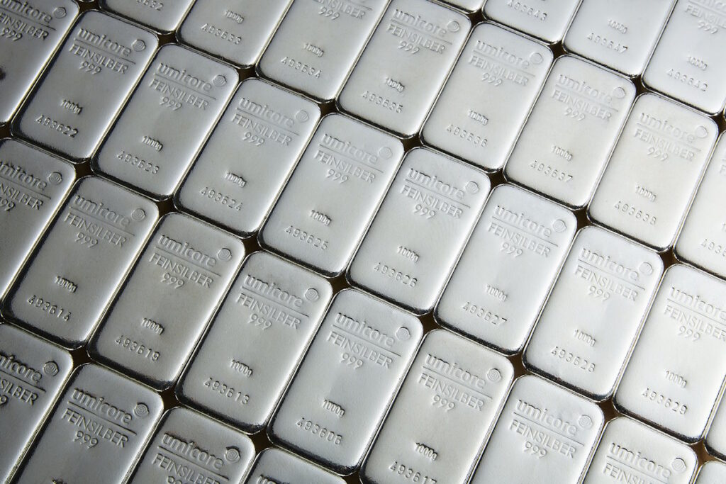 Physisches Silber als Barren